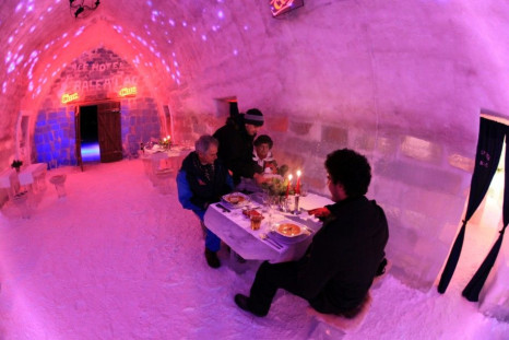 Ice Hotel in the Romanian Mountains