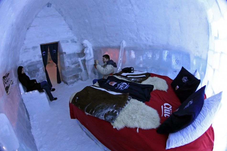 Ice Hotel in the Romanian Mountains