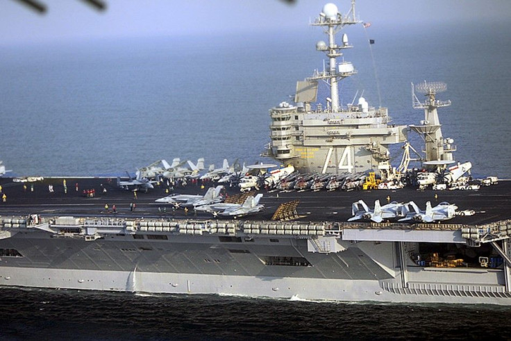 US Aircraft Carrier near Strait of Hormuz