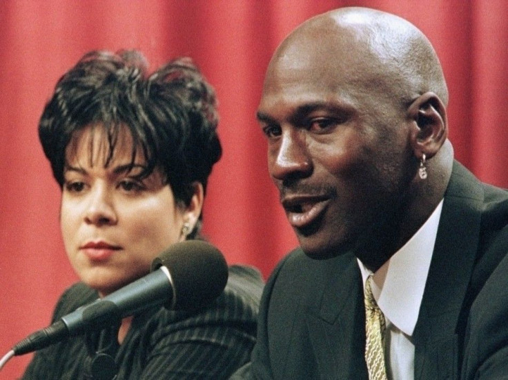 Michael Jordan and his ex-wife Juanita Vanoy