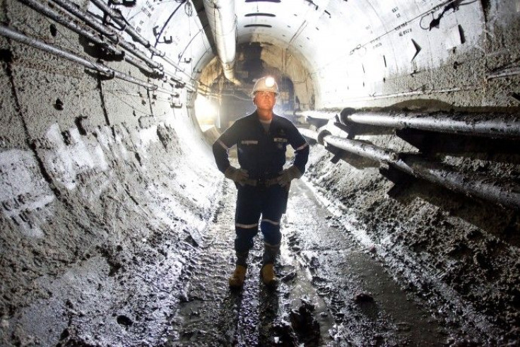 Cameco's chief geologist Doug McIlveen stands in a tunnel inside the uranium producer's Cigar Lake mine