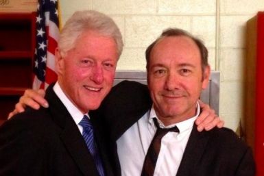 Bill Clinton and Kevin Spacey