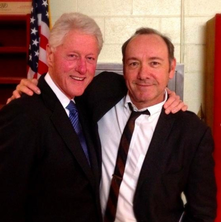 Bill Clinton and Kevin Spacey