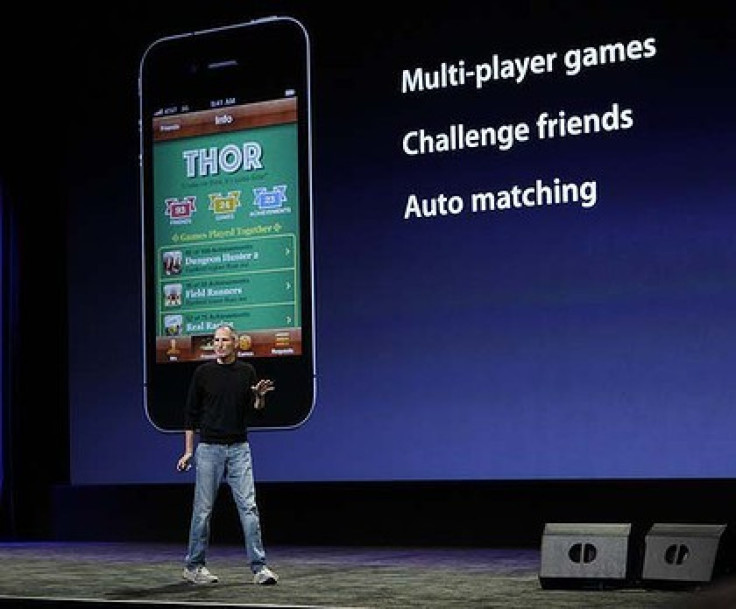 Apple chief executive Steve Jobs introduces Game Center for iPod at Apple's music-themed September media event in San Francisco