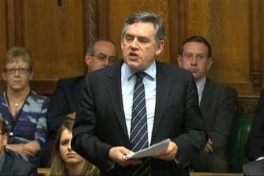 Britain&#039;s former Prime Minister Gordon Brown speaks to parliament in London July 13, 2011.
