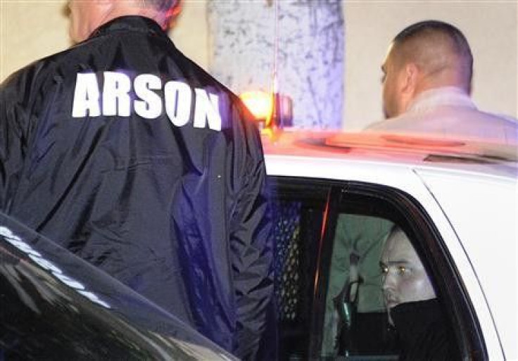 Los Angeles county sheriff's department detain a man they described as a "person of interest" in in West Hollywood