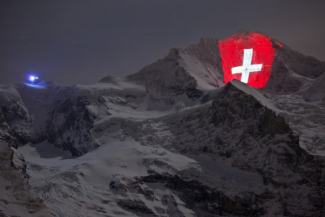 Illumination of Swiss Alps Marks Centenary Year of Mountain Railway