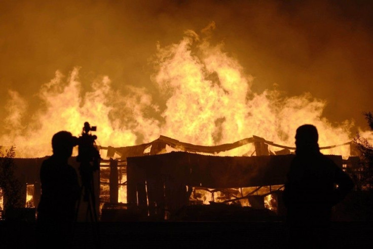 Forest fire in Chile