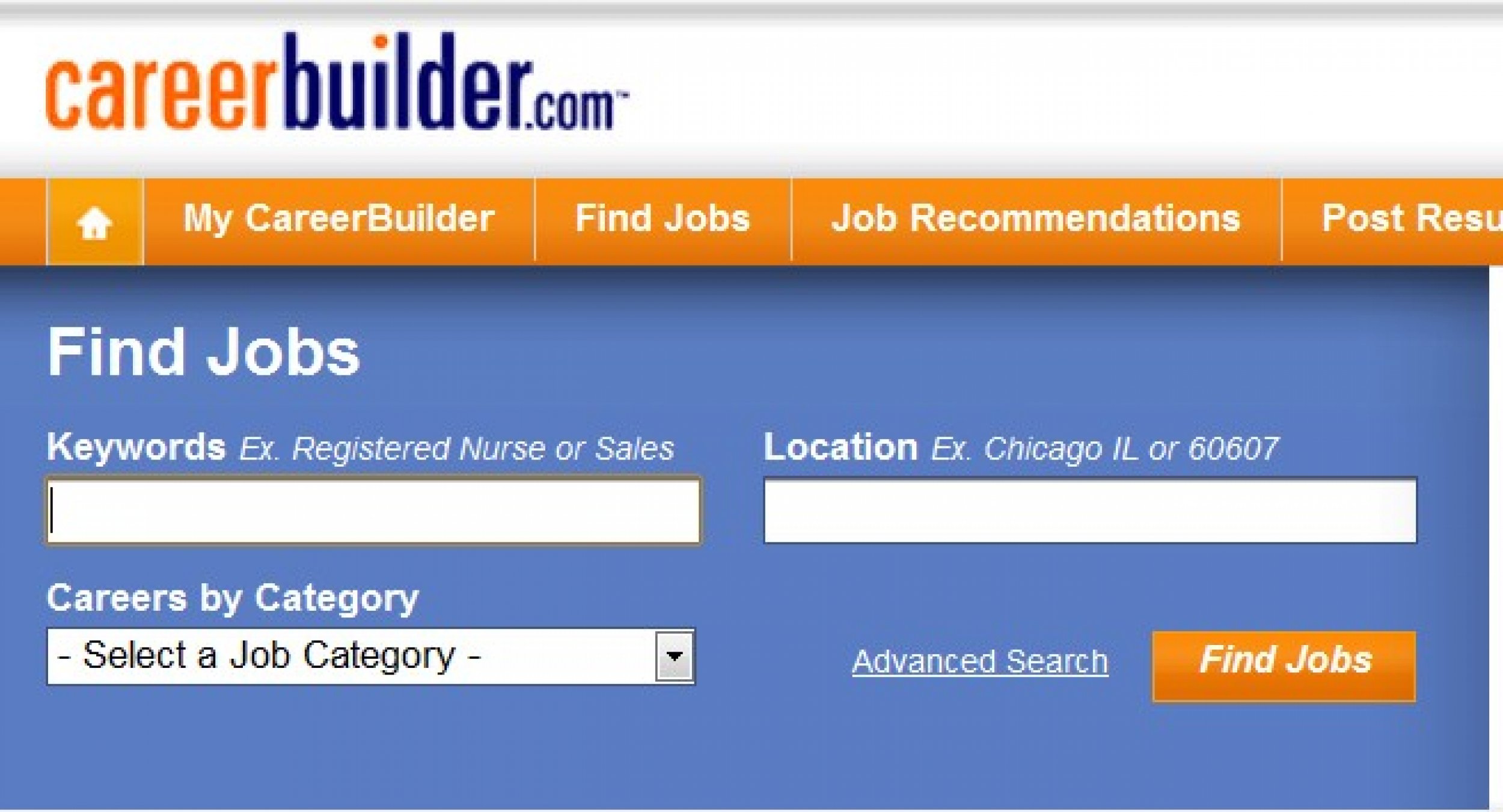 Career Builder Web site