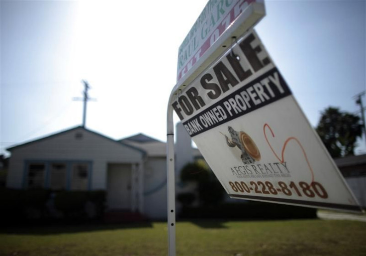 A foreclosed home is seen for sale in Santa Ana