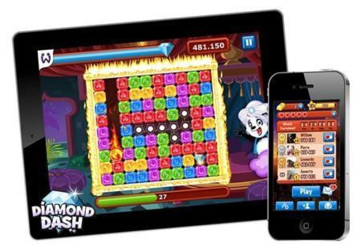A view of the popular game Diamond Dash in an undated image.