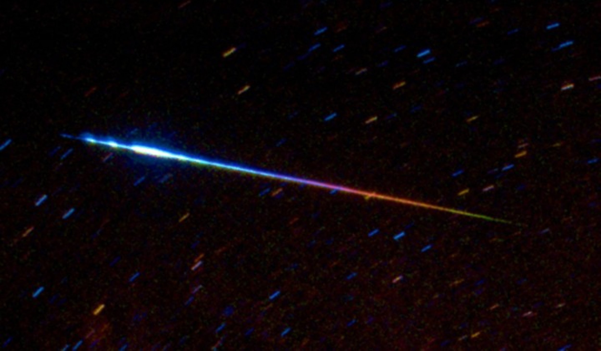 Perseid Meteor Close Up