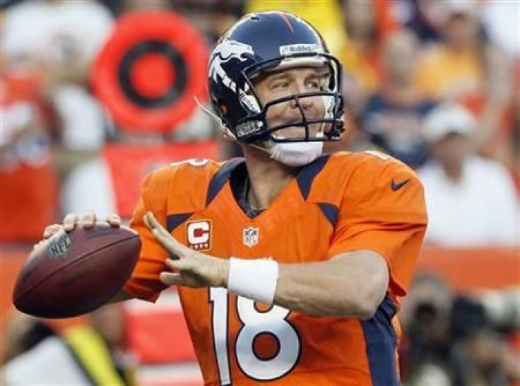 Peyton Manning and the Broncos favorites to win the championship.