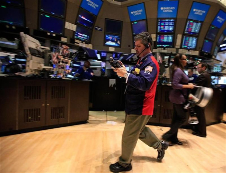 Traders work on the floor of the New York Stock Exchange