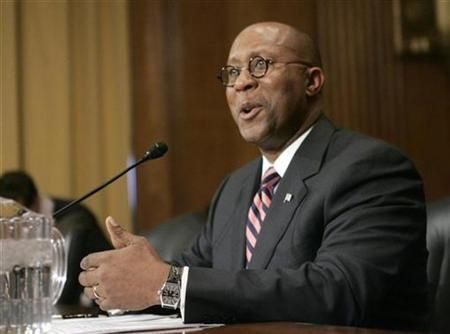 Kirk, President Obama's U.S. trade representative nominee, testifies during his confirmation hearing before U.S. Senate Finance Committee on Capitol Hill in Washington
