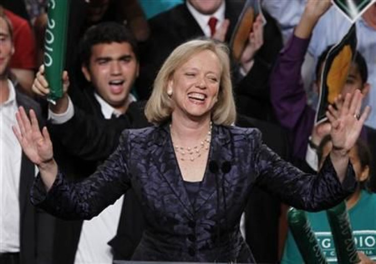 Meg Whitman gives her concession speech during her election night rally in Los Angeles, California, November 2, 2010. 