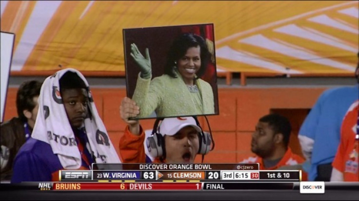 ESPN's Jon Gruden Mistakes Michelle Obama for Reporter at Orange Bowl