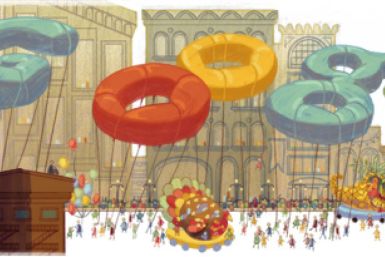 Macy's Thanksgiving Day Parade 2012 Google Doodle