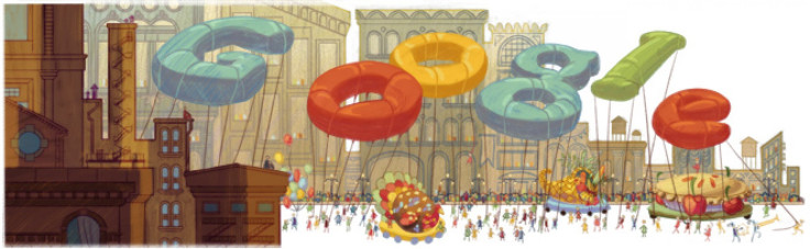 Macy's Thanksgiving Day Parade 2012 Google Doodle