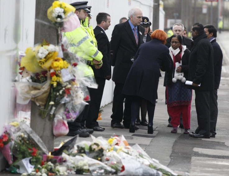 The parents of murdered Indian student Anuj Bidve visit the spot where he was killed in Salford