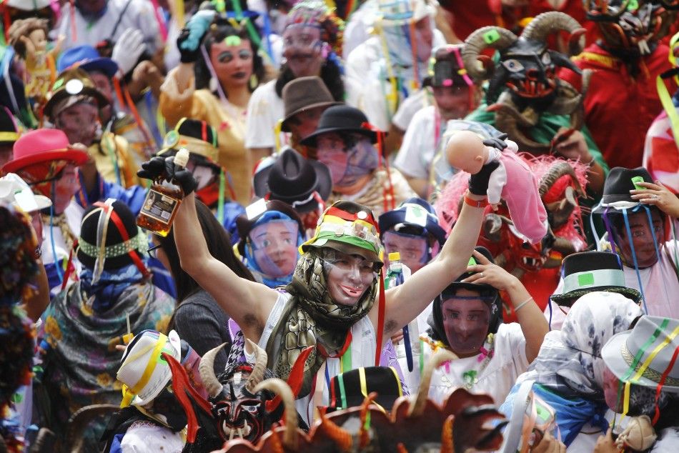 Diablada Dance of the Devils Observed in Pillaro, Ecuador