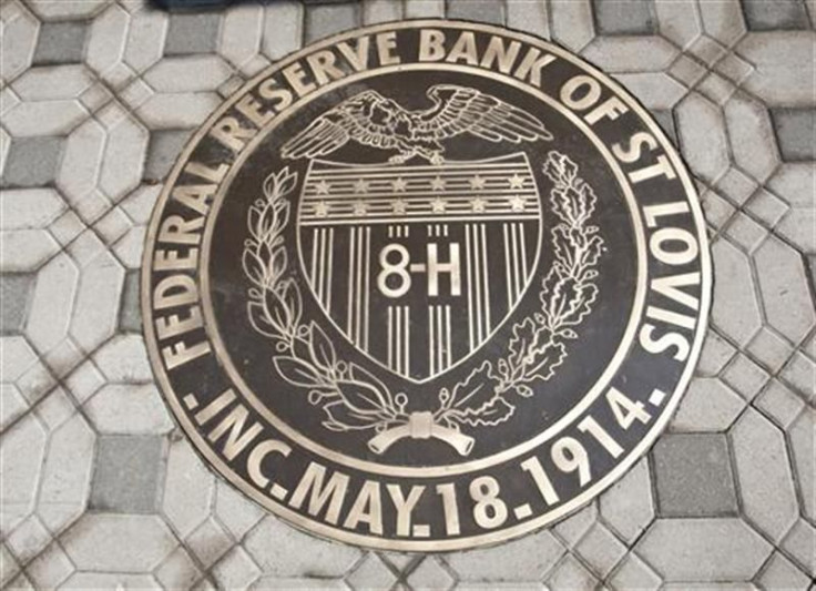 The Federal Reserve Bank of St. Louis seal is seen