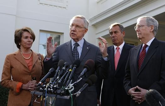 Boehner Reid 17 Pelosi Nov 2012 FC post meeting 2