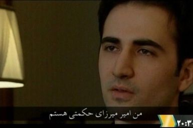 Iranian-American Amir Mirza Hekmati, who hads been sentenced to death by Iran's Revolutionary Court on the charge of spying for the CIA, speaks in this undated still image taken from video in an undisclosed location