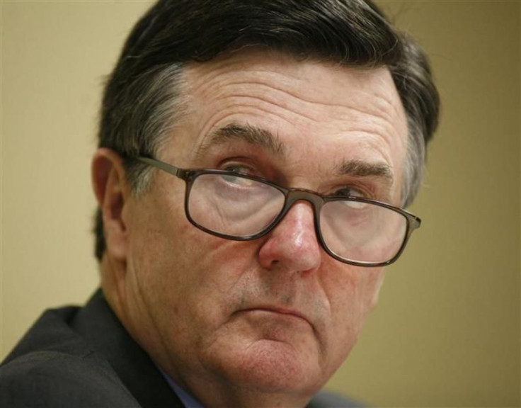 CEO of the Federal Reserve Bank in Atlanta Dennis Lockhart listens during a presentation at the American Economic Association Conference in Atlanta