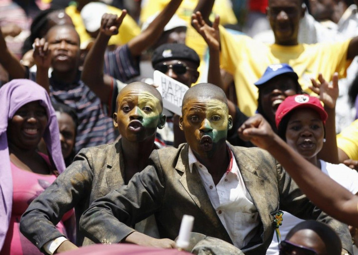 ANC supporters dance during the ANC&#039;s centenary celebration in Bloemfontein