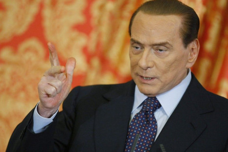 Italy&#039;s former Prime Minister Silvio Berlusconi during a news conference at Villa Gernetto in Gerno (Reuters)
