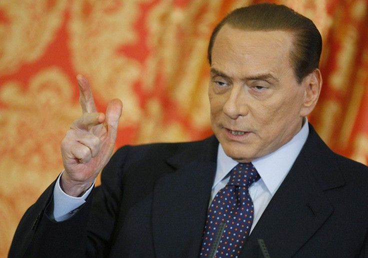 Italy&#039;s former Prime Minister Silvio Berlusconi during a news conference at Villa Gernetto in Gerno (Reuters)