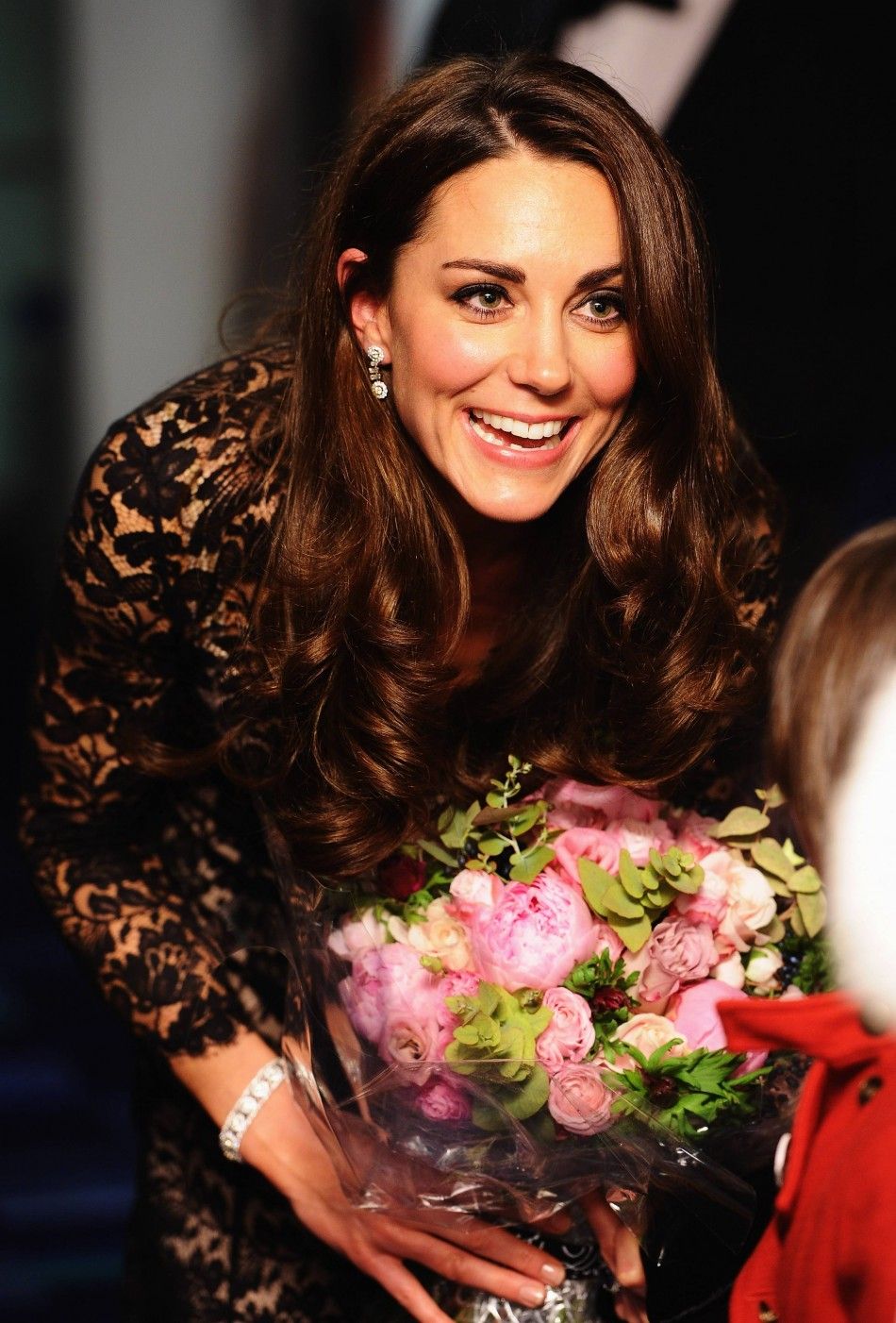 Catherine, Duchess of Cambridge attends the UK premiere of War Horse on the eve of her 30th birthday, at the Odeon Leicester Square cinema in London