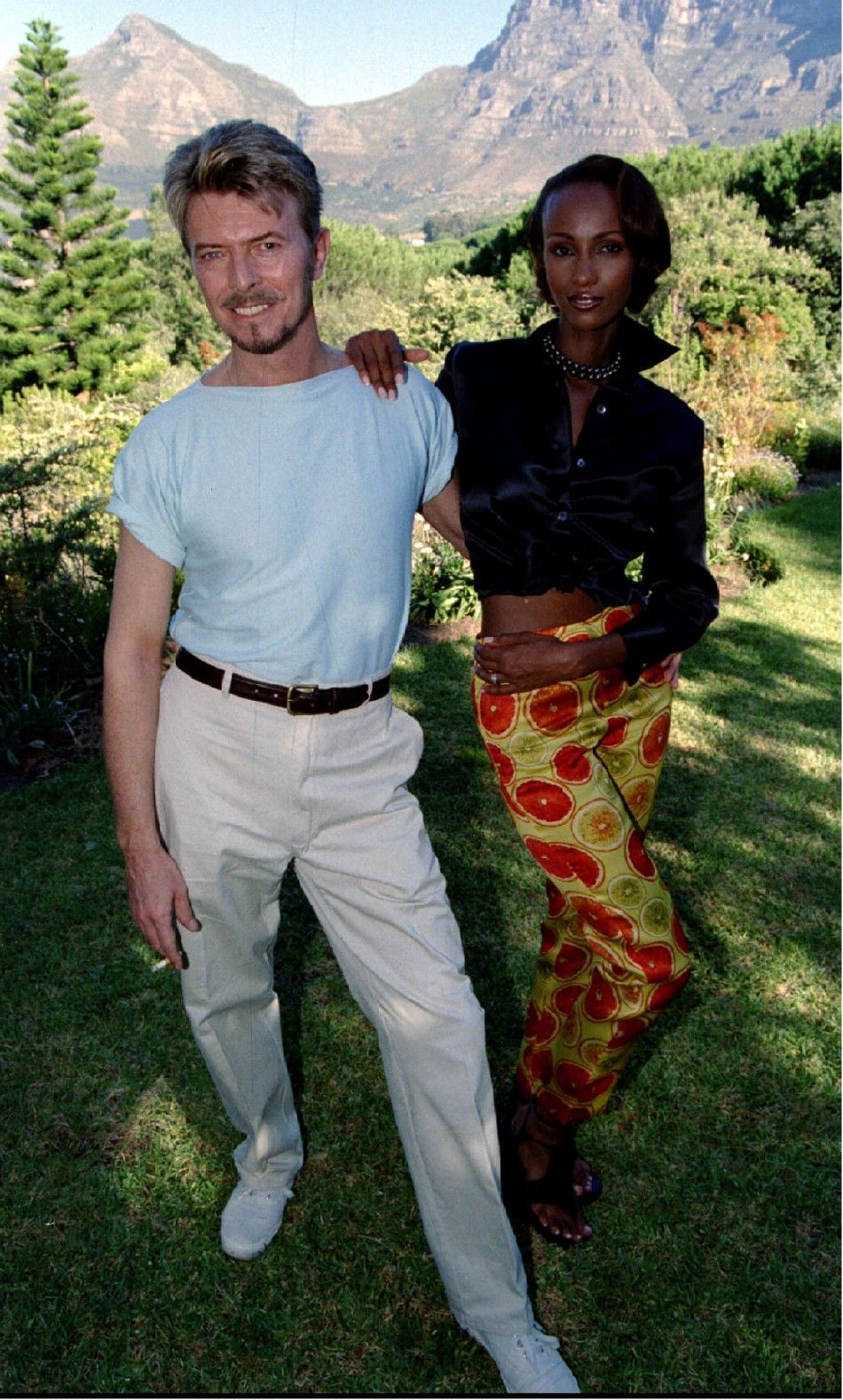 Bowie and Iman in Cape Town