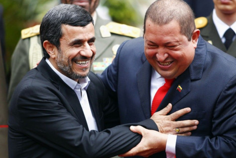 Hugo Chavez and Mahmoud Ahmadinejad Joke About &quot;Atomic Bomb&quot;