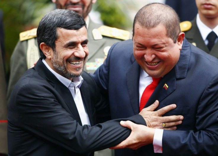 Hugo Chavez and Mahmoud Ahmadinejad Joke About &quot;Atomic Bomb&quot;