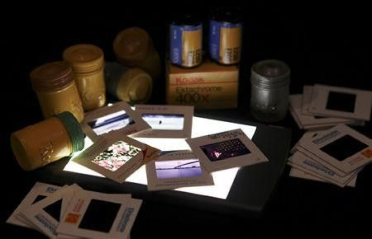 A collection of Eastman Kodak color slide film and 35mm film containers is shown January 6, 2012 in this studio illustration in Washington. Eastman Kodak Co announced a new business structure on January 10, 2012, that eliminates its film group as the once