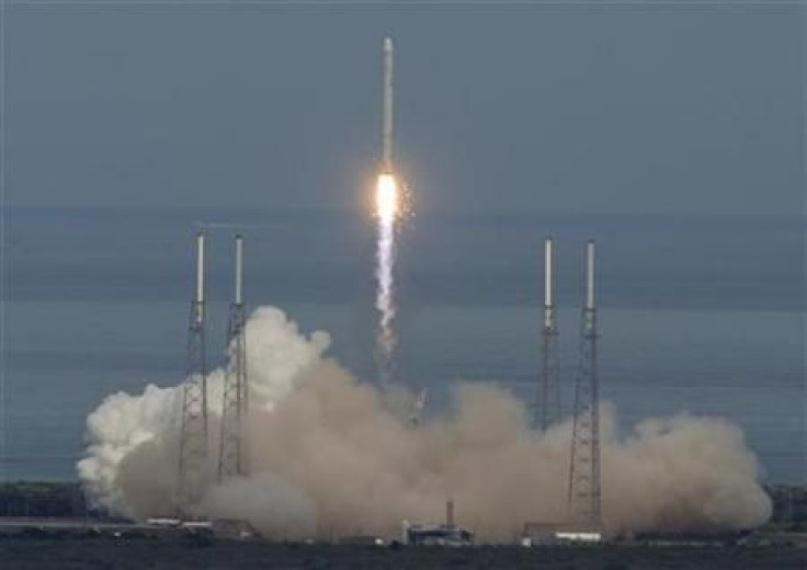 The SpaceX Falcon 9 rocket lifts off on its debut launch from launch complex 40 at the Cape Canaveral Air Force Station in Cape Canaveral, Florida