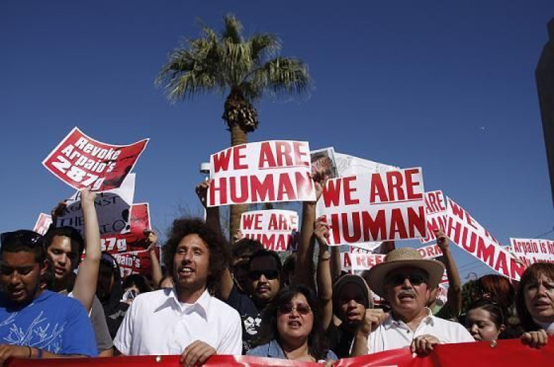 Mexican-American Immigrants Protest in Arizona