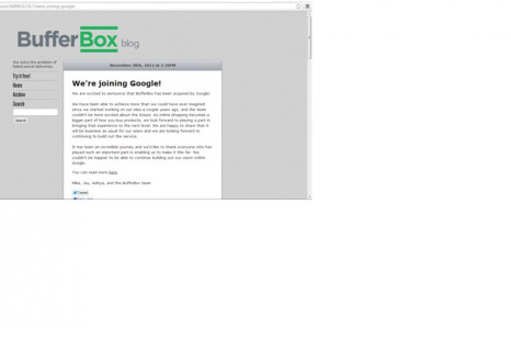 Google Acquires BufferBox