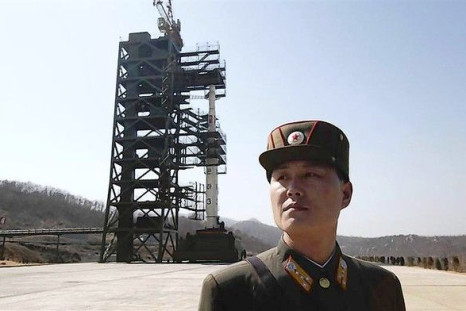 North Korean soldier prepares for December rocket launch