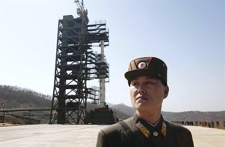 North Korean soldier prepares for December rocket launch