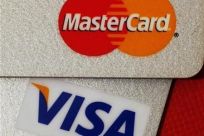 MasterCard and VISA credit cards are seen in this illustrative photograph taken in Hong Kong