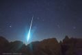 A Geminid fireball explodes over the Mojave Desert 