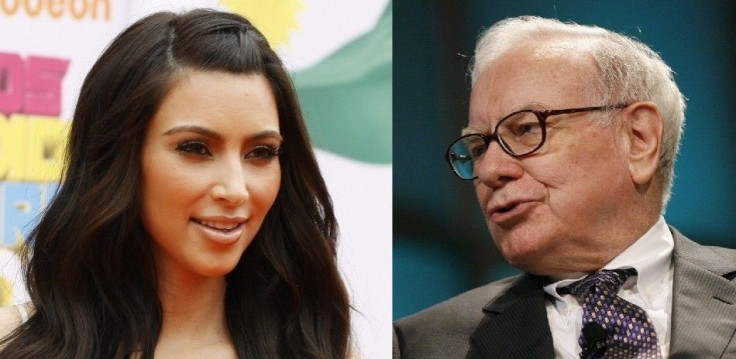 Kim Kardashian and Warren Buffett