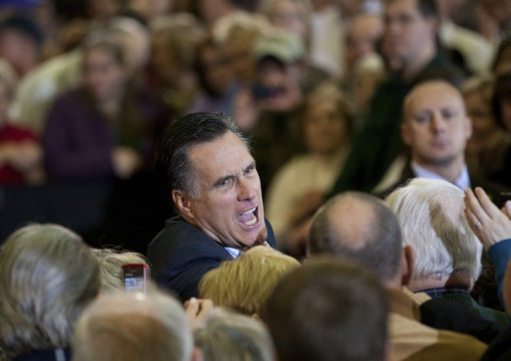 Republican presidential candidate and former Massachusetts Gov. Mitt Romney greets supporters after a campaign event at the University of South Carolina in Aiken, South Carolina January 13, 2012.