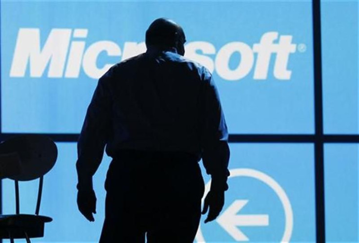 Microsoft CEO Steve Ballmer leaves the stage after the last opening Microsoft keynote at the Consumer Electronics Show opening in Las Vegas