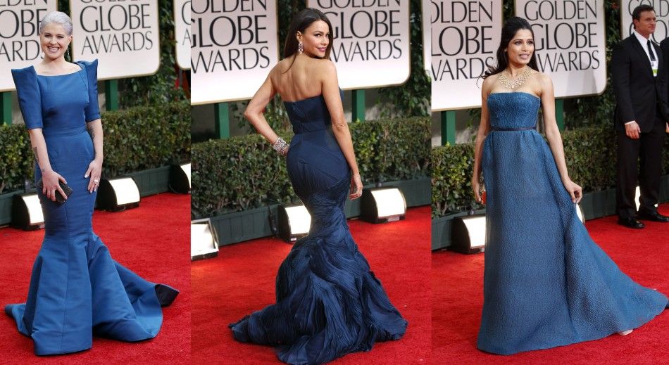 Actresses Flaunt Strikingly Similar Colored Gowns on Red Carpet