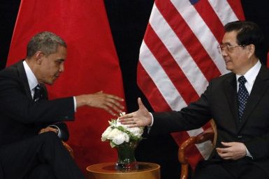 U.S. President Barack Obama meets with China's President Hu as part of the G20 Summit in Seoul