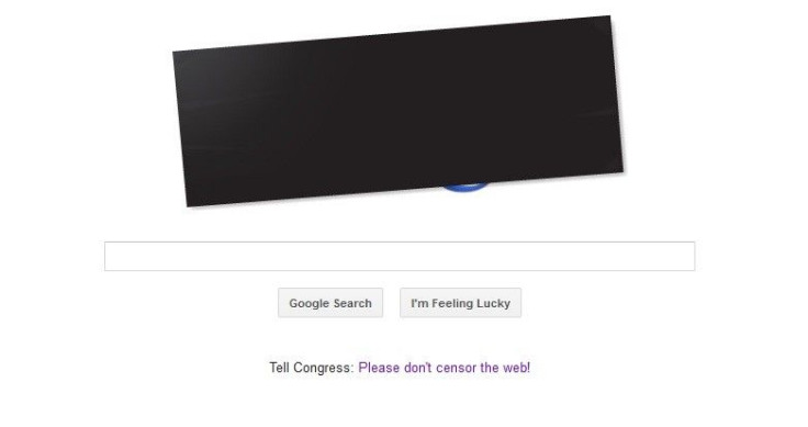 Google joined Anti-SOPA, PIPA Protest